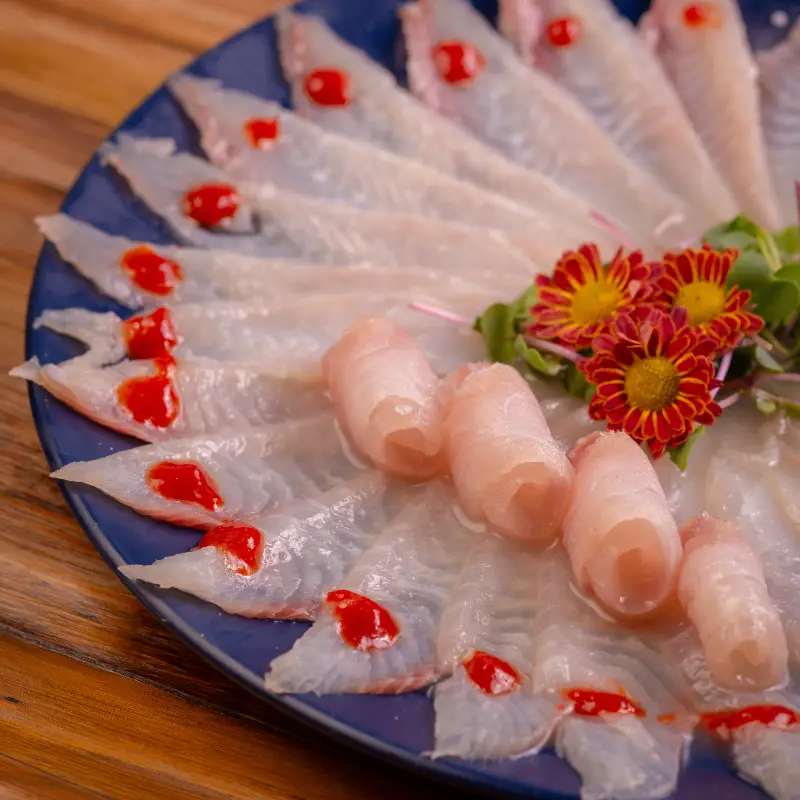 Carpaccio de Peixe Branco Picante