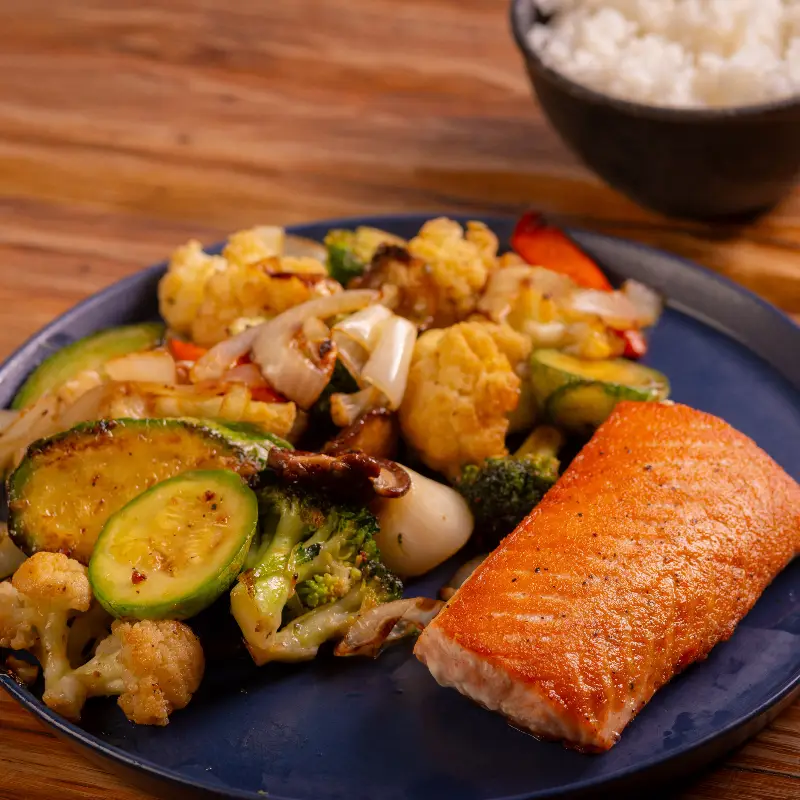 Teppanyaki de Salmão